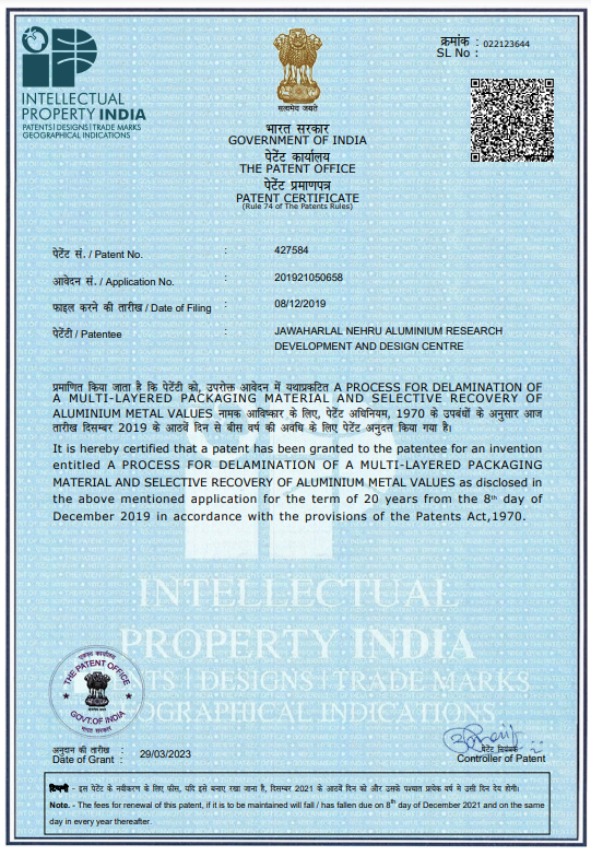 Patents Granted – photo 1