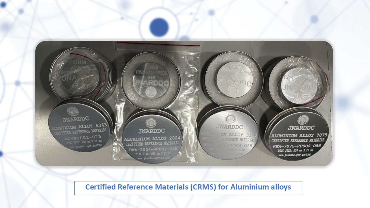 JNARDDC - Certified Reference Materials (CRMS) for aluminium alloys