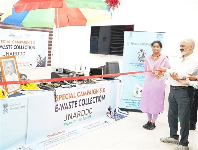 JNARDDC Initiates Mega E-Waste Collection Drive on Gandhi Jayanti Under Ministry of Mines’ Special Campaign 5.0